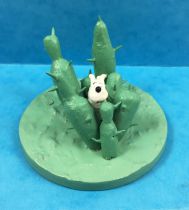 Tintin - Figurine plastique Moulinsart - Milou dans les cactus
