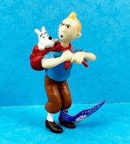 Tintin - Figurine PVC Moulinsart (Atlas) - Tintin portant Milou sur son dos