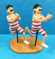 Tintin - Figurine Résine Moulinsart - Les Dupond(t) en maillot de bain (Au pays de l\'or noir)