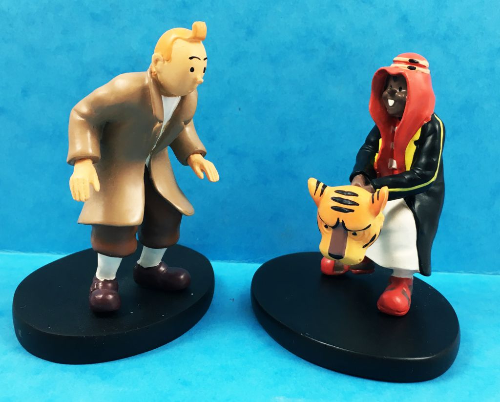 TINTIN: TINTIN AVIATEUR - coffret figurine plastique 8 cm, moulinsart ( tintin), moul43103