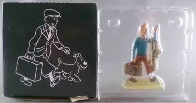Tintin - Figurine Silhouette M�tal Les Archives Moulinsart Atlas R�f 2151 201 - Tintin � la Valise