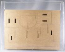 Tintin - Hachette - The Unicorn Naval Ship Wooden Model Kit 1:32 Parts #1 Mint in Box