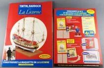 Tintin - Hachette - The Unicorn Naval Ship Wooden Model Kit 1:72 Parts #1 Mint in Box