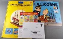Tintin - Hachette - The Unicorn Naval Ship Wooden Model Kit 1:72 Parts #1 Mint in Box