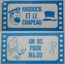 Tintin - Haddock et le Chapeau + Un Os pour Milou - Folioscope Flip Book Planche Non Découpée