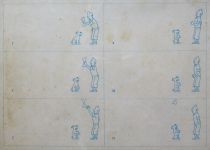 Tintin - Haddock et le Chapeau + Un Os pour Milou - Folioscope Flip Book Planche Non Découpée