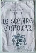 Tintin - Herge Excl TL 1991 - Sac Bandoulière Tissus imprimé 45x30cm Sceptre d\'Ottokar Blason