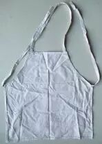 Tintin - Herge Excl TL 1991 - Tablier Enfant Tissus imprimé 51x51cm Sceptre d\'Ottokar Moto & Milou