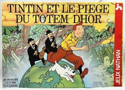 Tintin - Jeu de soci�t� \ Tintin et le Pi�ge du Totem Dhor\  - Jeux Nathan 1992