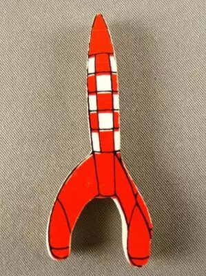 Tintin - Magnet Bois Trousselier - Fus�e Lune