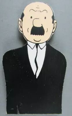 Tintin - Magnet Buste Bois Trousselier - Dupond