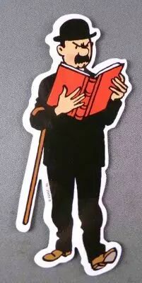 Tintin - Magnet Herg� Moulinsart - Dupont avec Livre