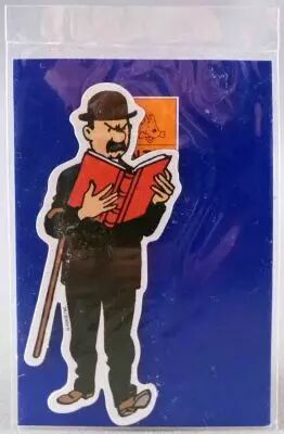 Tintin - Magnet Herg� Moulinsart - Thompson with Book Mint in Package