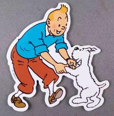 Tintin - Magnet Herg� Moulinsart - Tintin & Snowy