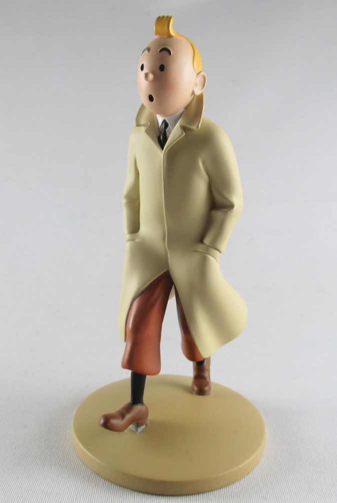 TINTIN FIGURINES OFFICIAL No 1 Tintin in His Trench Coat 