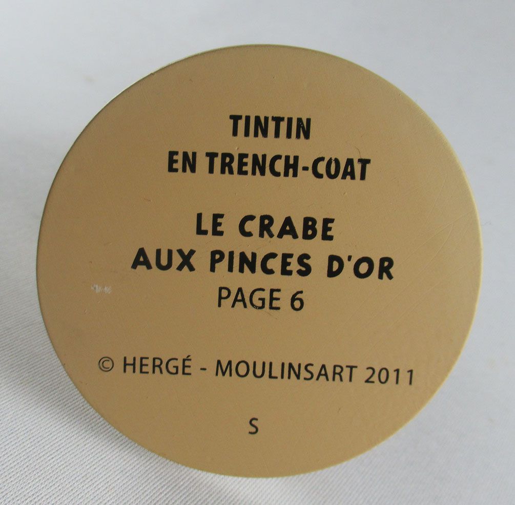 TINTIN FIGURINES OFFICIAL No 1 Tintin in His Trench Coat 