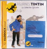 Tintin - Moulinsart Official Figure Collection - Book + Blue Passport #002 Haddock doubtful
