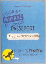 Tintin - Moulinsart Official Figure Collection - Book + Blue Passport #003 Pr. Calculus with shovel