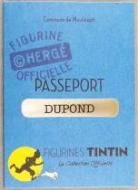 Tintin - Moulinsart Official Figure Collection - Book + Blue Passport #004 Thomson engrossed