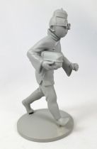 Tintin - Moulinsart Official Figure Collection - HS Tintin Blue Lotus (Monochom Grey) 