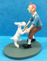 Tintin - Moulinsart Resin Figure - Tintin dancing with Snowy