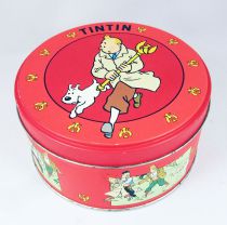 Tintin - Moulinsart Tin Cookie Box (Round) - The Scepter of Ottokar