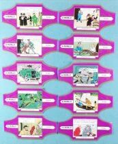 Tintin - Murillo Cigar Ring - The Broken Ear Complete Set v 10 Pieces (Purple/Gold)