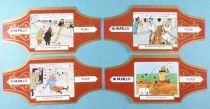 Tintin - Murillo Cigar Ring - The Shooting Star Complete Set k 10 Pieces (Red/Gold)