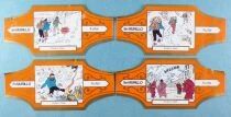 Tintin - Murillo Cigar Ring - Tintin in Tibet Complete Set n 10 Pieces (Orange/Gold)
