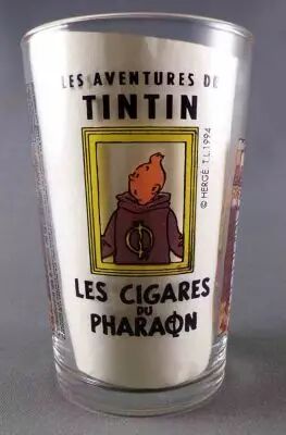 Tintin - Mustard glass Amora 1994 - Tintin Cigars of the Pharaoh