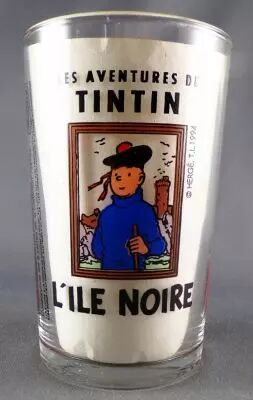 Tintin - Mustard glass Amora 1994 - Tintin The Black Island