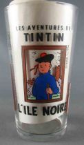 Tintin - Mustard glass Amora 1994 (Large Size) - The Black Island