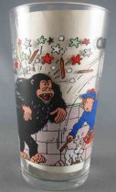 Tintin - Mustard glass Amora 1994 (Large Size) - The Black Island