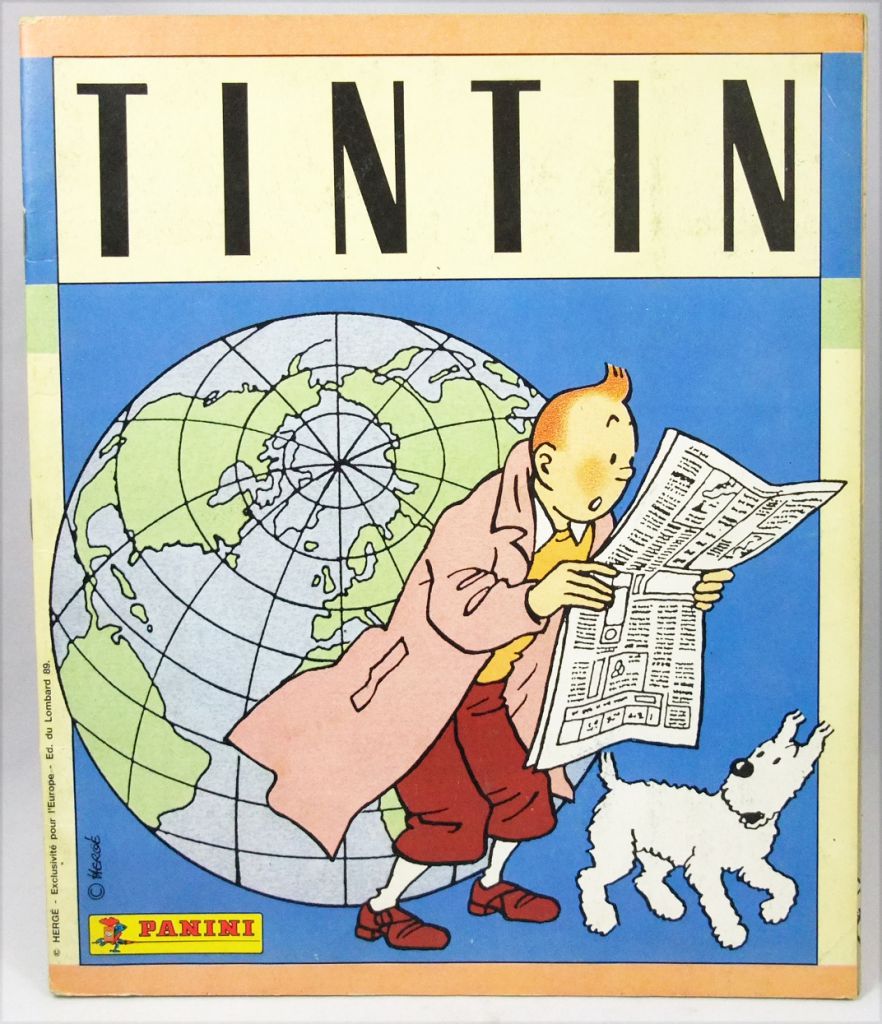 PANINI N° 28 TINTIN HERGE 1989 VIGNETTE STICKER 