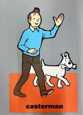 Tintin - PLV Bois Agglom�r� Floqu� Casterman (1.10m) - Tintin et Milou