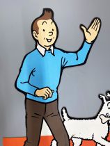 Tintin - PLV Bois Aggloméré Floqué Casterman (1.10m) - Tintin et Milou