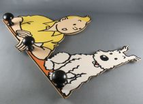 Tintin - Porte Manteau Mural Bois Trousselier - L\'Etoile Mystérieuse Tintin & Milou