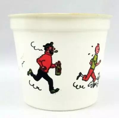 Tintin - Pot � glace en plastique 