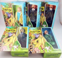 Tintin - Poupée Seri - Set complet de 5 personnages : Haddock, Tournesol, Dupond, Dupont, Tintin & Milou