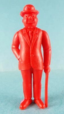 Tintin - Premium Monocolor Figure Esso Belgium - Thomson Stick in Left Hand (Red)