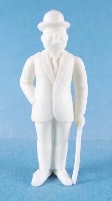 Tintin - Premium Monocolor Figure Esso Belgium - Thomson stick in left hand (White)