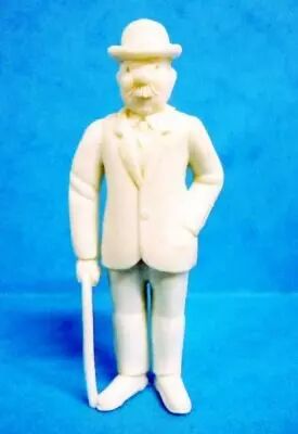 Tintin - Premium monocolor figure Esso Belgium - Thomson stick in right hand (white)