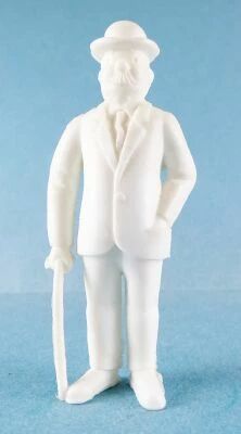 Tintin - Premium Monocolor Figure Esso Belgium - Thomson Stick in Right Hand (White)