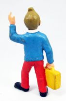 Tintin - Pvc figure Bully  (1975) - Tintin with suitcase & camera