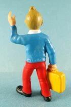 Tintin - Pvc Figure Bully  (1975) - Tintin with Suitcase & Camera