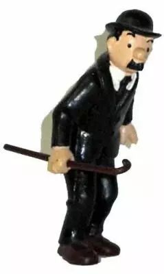 FIGURINE PVC BULLY Pib Tintin Kuifje Herge 1973 Dupond Canne A La Main