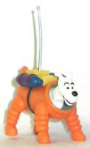 Tintin - Pvc figure Plastoy - Moulinsart Tintin & Snowy & Haddock cosmonauts