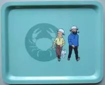 Tintin - Serving Tray 19x15inch - The Crab with the Golden Claws 