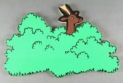 Tintin - Silhouette Bois Trousselier - Antilope Embusqu�e Tintin au Congo
