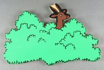 Tintin - Silhouette Bois Trousselier - Antilope Embusquée Tintin au Congo